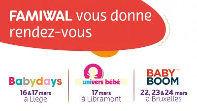 Famiwal caisse publique d'allocations familiales, promotion sur salons en mars 2019 