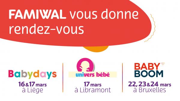 Famiwal caisse publique d'allocations familiales, promotion sur salons en mars 2019